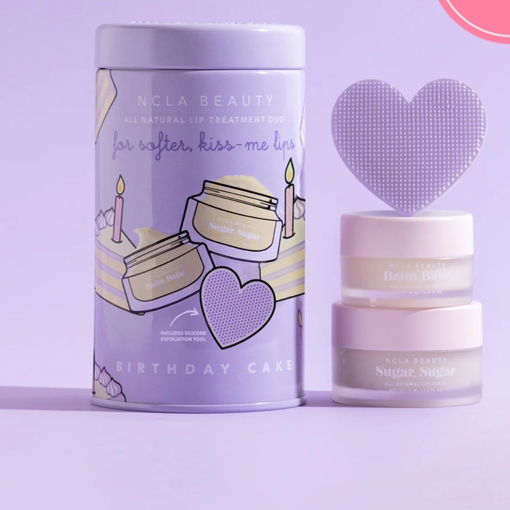 NCLA birthday cake lip trio set